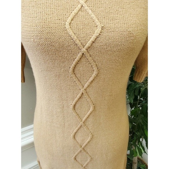 NewYork & Co. Women's Acrylic Round Neck Short Sleeve Knee Length Knit Dress M - Picture 3 of 11